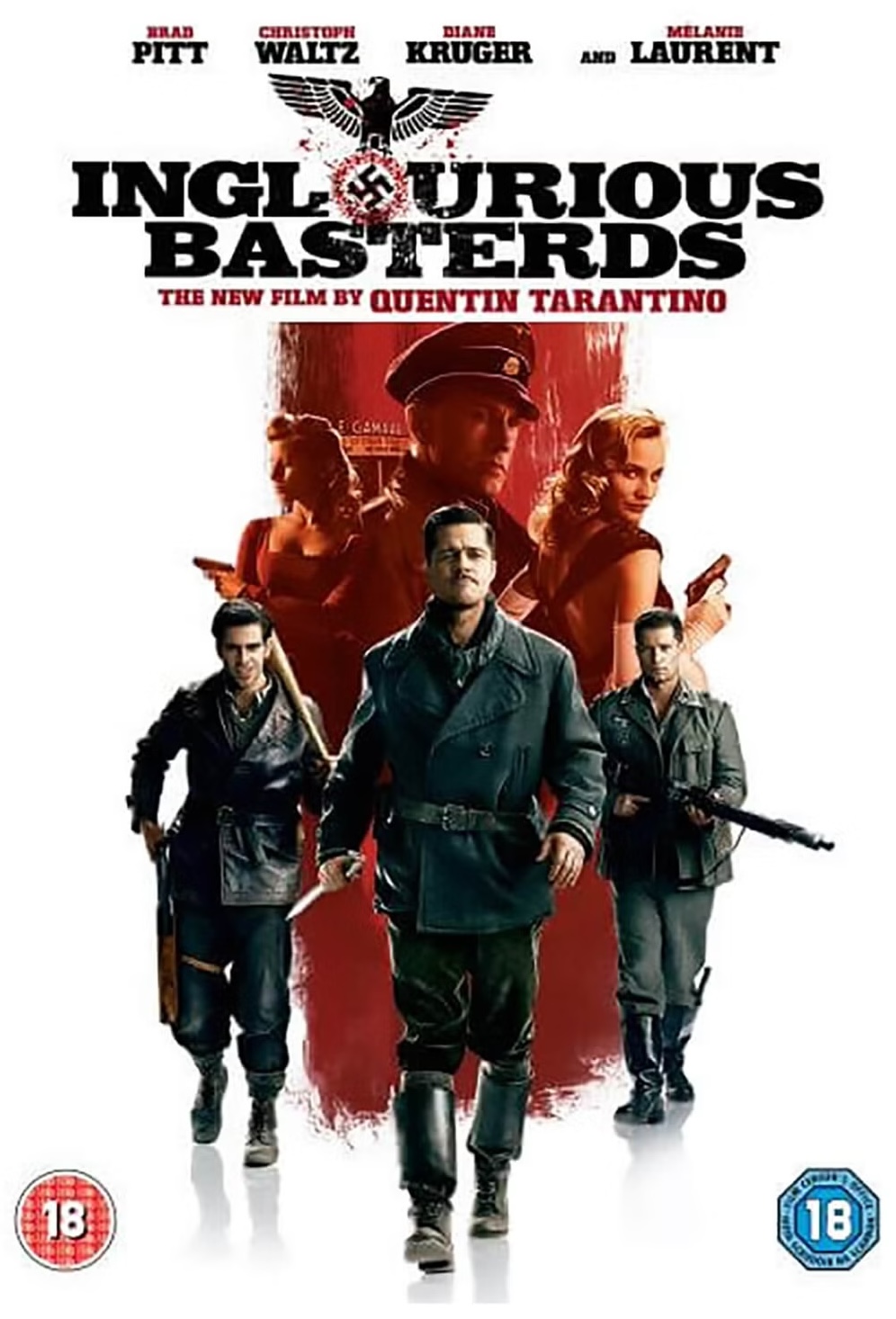 INGLORIOUS BASTERDS, Quentin Tarantino 2009, Brad Pitt, Mélanie Laurent (guerre)@@@.jpg